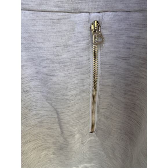 Varley Bay Sweater Sweatshirt Mock Neck Ivory Marled sz Small Oversized Soft - Picture 2 of 8